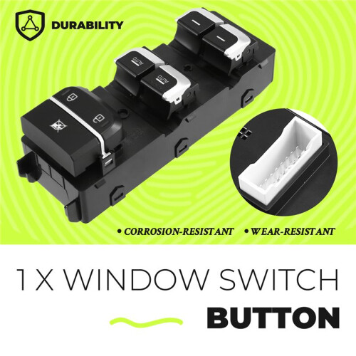 93571D4020 Car Front Left Electric Power Window Master Control  Button for  OPTIMA, OPTIMA HYBRID 2016-2020 2