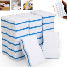 24-delige set magische sponsjes, extra dikke melamine schoonmaaksponsjes, magische gummen voor badkamer, zwembad, keuken, sponsenhouder