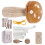 Sturdy Wood Mushroom Darning Set Providing Secure-Yellow 1