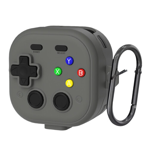 Retro Gamepad Pattern Protective Case For Buds4/Buds-Gray A