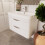 Balterley Balterley Wave 800mm Wall Hung 2 Drawer Vanity Unit with Thin-Edge Ceramic Basin - Gloss White 4