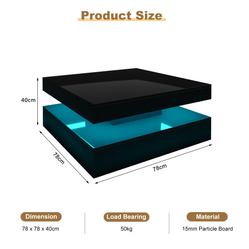 Square Coffee Tables with Storages 1