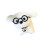 White Dog Handlebar Bike Accessory Soft Plush-Frame model 1
