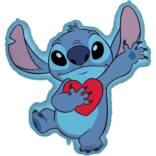 STITCH SUPER SIZE BALLOON WITH HEART SHAPED FOIL