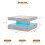 Grey Square Coffee Table for Living Room 2