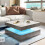 Grey Square Coffee Table for Living Room 1