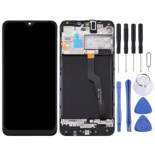 LCD Screen for Samsung for Galaxy A10 / SM-A105F (Single Card Version) Digitizer Full Assembly with Frame (Black) 1