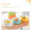 Assorted Color Ceramic Baking Bowls for Storage 5Pcs Kitchen Ramekins 4