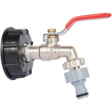 IBC-tankadapter S60X6, reserveventilkobling, 1/2" slange - -