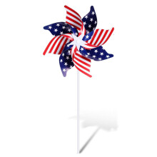 Wiatraczek ogrodowy - Stars Stripes Patriotic Garden Spinners- Wind