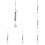 Vindspiral Wind3D Glasvindspel Heminredning Ornament 1