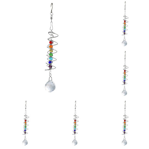 Vindspiral Wind3D Glasvindspel Heminredning Ornament