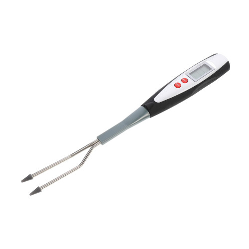 Digital Meat Thermometer Fork with Instant Temperature Readout and Heat‑Resistant Handle for BBQ