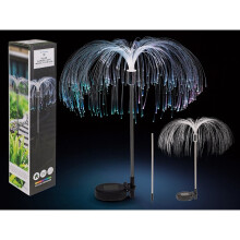 Lampă de grădină cu celulă solară - Lampă cu fibră optică multicoloră