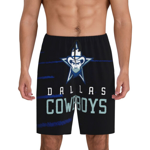 Herenpyjamabroek met cowboyprint, sportshort