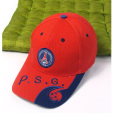 Unisex baseballkasket med broderi, justerbar fodboldkasket, Paris rød