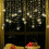 ZOELNIC Christmas96LEDs Snowflake String Curtain Window Light 1