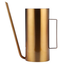 1.5L Gold Stainless Steel Long Spout Watering Can for Indoor Outdoor Houseplants, AntiDrip Durable Design