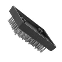 Stainless Steel BBQ Grill Brush with Durable Metal Bristles and Ergonomic Handle for Fast Grease Removal