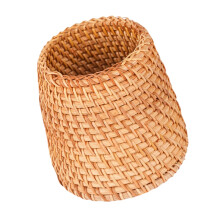 Traditionele gevlochten rotan-Tapervormige pennenhouder