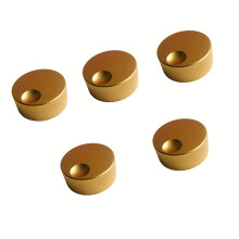 Bouton de commande en aluminium massif, 5 pièces, avec-Jaune