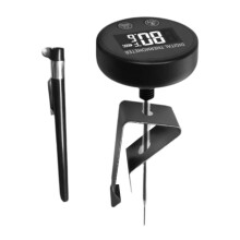 Milk Frothing Thermometer with Adjustable Clip, Fast Response Probe for Espresso Steaming and BBQ Grilling