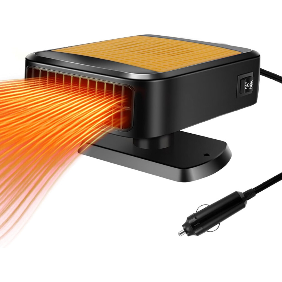 Portable Car Heater 12V 200W Fast Defrost Heating Windshield Defogger With Cigarette Lighter Plug 9771547050919