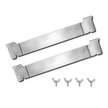 2pcs Stainless Steel BBQ Utensil Holder for Outdoor Grilling and Camping, RustResistant Tool Organizer Stand