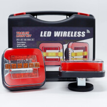 Wireless Trailer Lights Kit, Magnetic LED Tow Lights with Fast Recharge Battery and IP67 Waterproof Design for Truck, Boat, RV