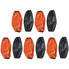 Waterproof PVC Arm Sleeves 5 Pairs Reusable Oil Resistant Protective Covers for Kitchen Gardening