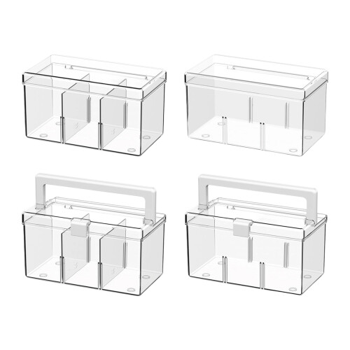 Stylish Transparent Storage-Transparent ordinary With partition 1