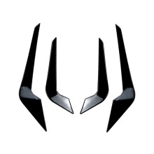 Front Bumper Wind Knife Splitter Spoiler Canard Trim for M2 F87 2016-2021 Car Accessories Black