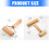 Professional Bread Baking Roller Natural Beechwood-2 2pcs 4