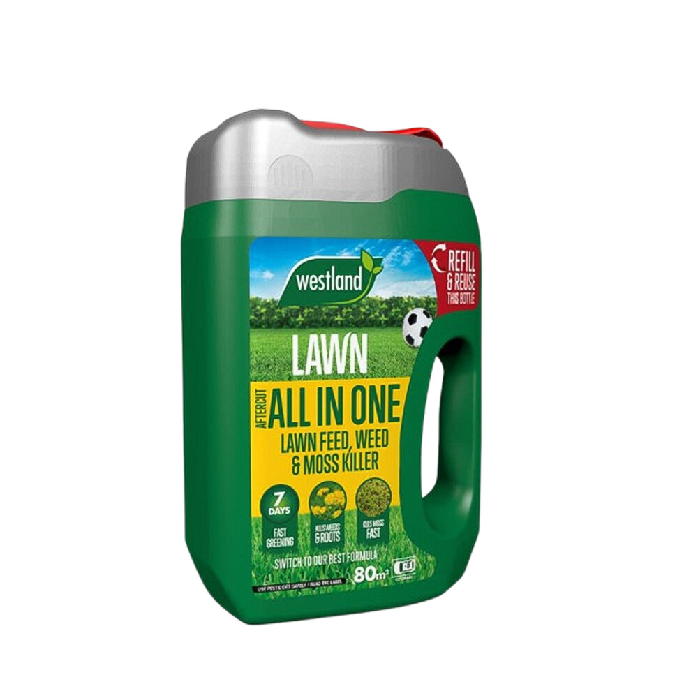 New Westland Aftercut Aio Lawn Feed Weed & Moss Killer 80M2
