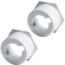 Replacement Parts for Polaris Pool Cleaner BlueStars Universal Wall Fitting Connector 2 Pack White