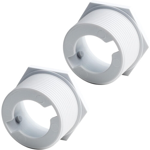 Replacement Parts for Polaris Pool Cleaner  BlueStars Universal Wall Fitting Connector 2 Pack White