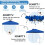 Pop-Up Pavilion, Waterproof UV 50+ Blue, 3x3m 5