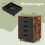 Mobiele archiefkast met 5 laden, bruin hout, rollend 1