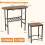 Bar Table Set for 2 with Wine Glass Holders and Rack 2