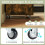 Mobiele archiefkast met 5 laden, bruin hout, rollend 4