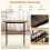 Bar Table Set for 2 with Wine Glass Holders and Rack 3