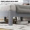 Platform Bed Frame for 200x140 cm Mattress, Grey Velvet 5