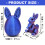 3D Printed Easter Decoration Ornament-Red and black gradie 1 4