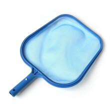 Fine Mesh Pool Skimmer Net for Leaves and Debris, Professional Blue Swimming Pool Cleaning Rake