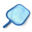 Fine Mesh Pool Skimmer Net for Leaves and Debris, Professional Blue Swimming Pool Cleaning Rake 1