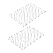 2Pcs BBQ Grill Mesh Mats, Reusable Barbecue Wire Mesh for Even Heat, Easy Clean Outdoor Cooking