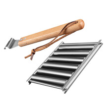 Portable Sausage Roller Grill Stainless Steel Folding BBQ Stand for Camping with Even Cooking and Easy Clean