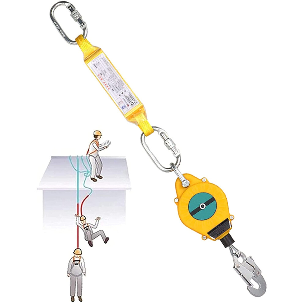 10M Self Retracting Lifeline 150Kg Fall Protection Lanyard With Controlled Fall Arrest And Energy Absorption System 9771547052647