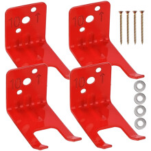 Fire Extinguisher Mounting Bracket 4 Pack, Secure Wall Mount Holder with Screws for Home Garage Office