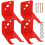 Fire Extinguisher Mounting Bracket 4 Pack, Secure Wall Mount Holder with Screws for Home Garage Office 1